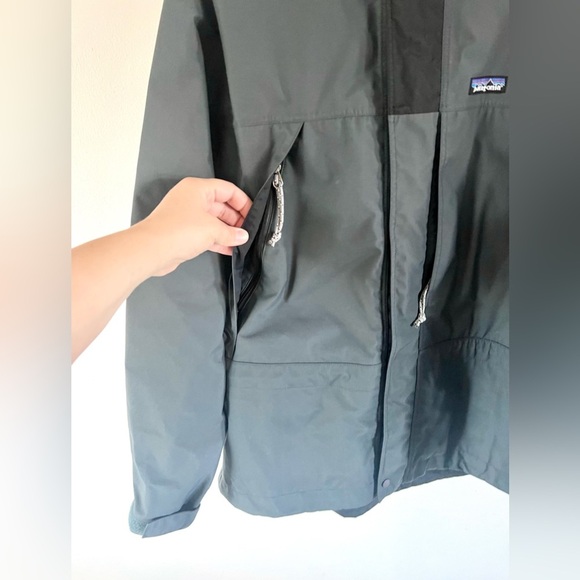 Patagonia Vintage 90s Stretch Triolet Jacket Gray Nylon Waterproof Size Small - Picture 5 of 15